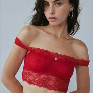 Urban Outfitters NWT Red Lace Bralette